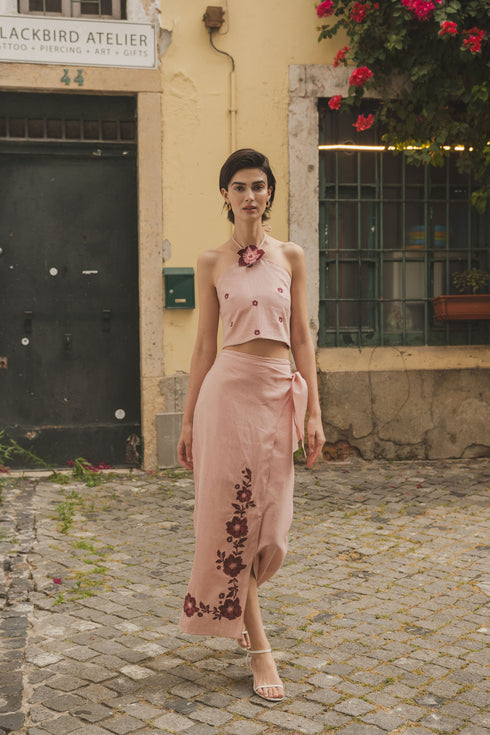 Falda Pareo Inamorata Cherry Blush